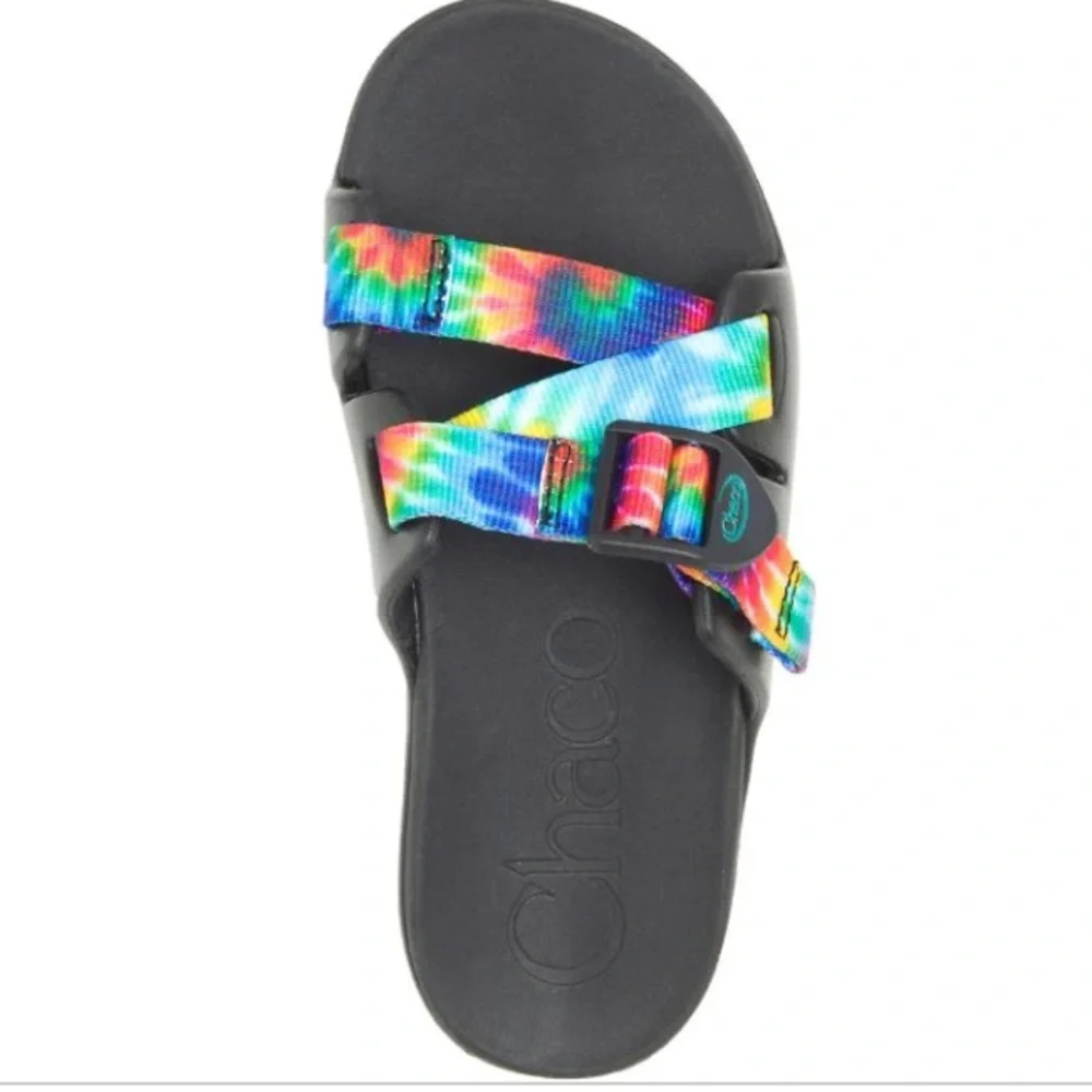 Chaco Chillos Slides for Kids NEW Dark Tie Dye Size 5